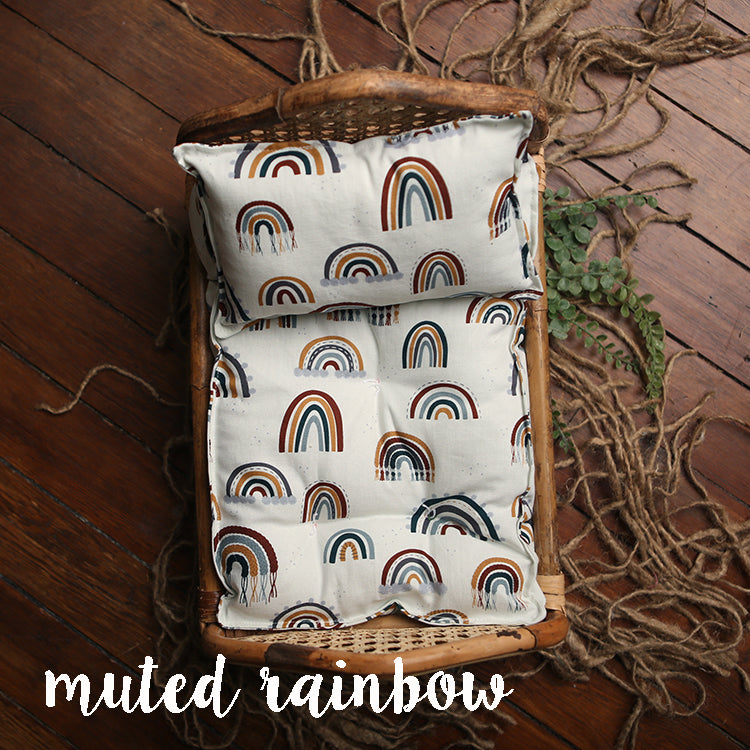 Mattress + Pillow Sets | Muted Rainbows